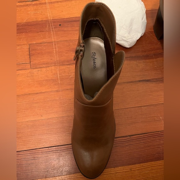 **sold elsewhere** Brown Style&Co Ankle Booties - Picture 8 of 12